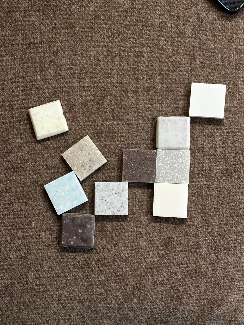Material sample display